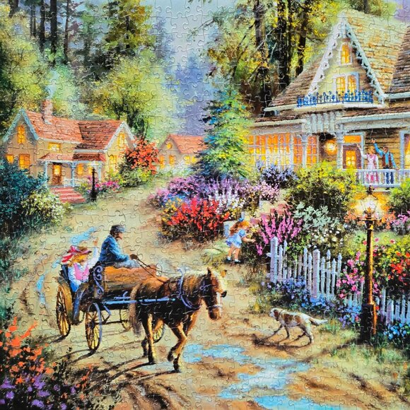 A Country Greeting, 1000 piece puzzle, The Canadian Group, Sure-Lox - Picture 3 of 4